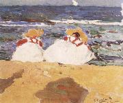 Joaquin Sorolla Y Bastida The Beach at Valencia oil painting artist